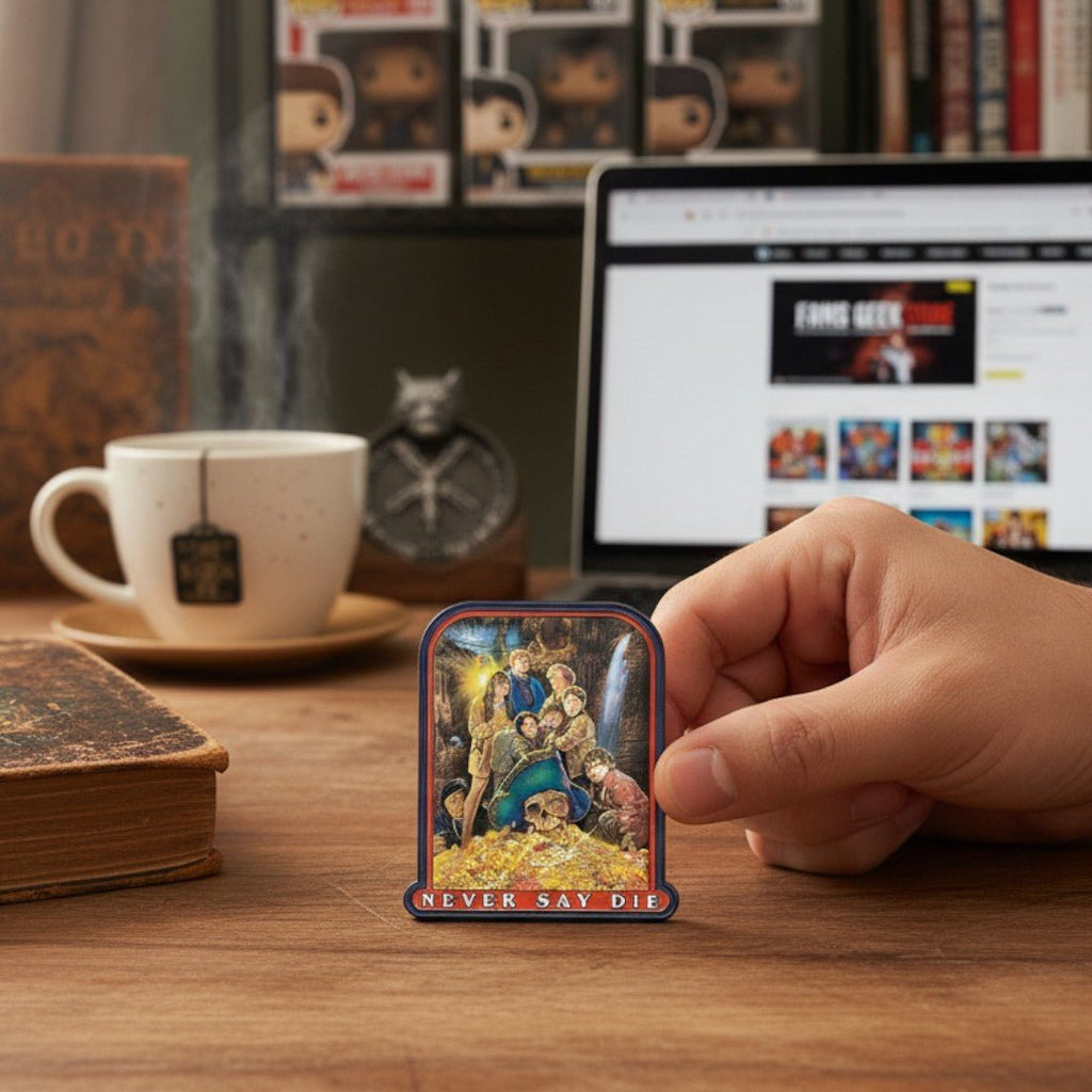 The Goonies 40th Anniversary Never Say Die Pin Badge – Gelimiteerde Editie - Fans Geek Storeproduct_typeFanattik
