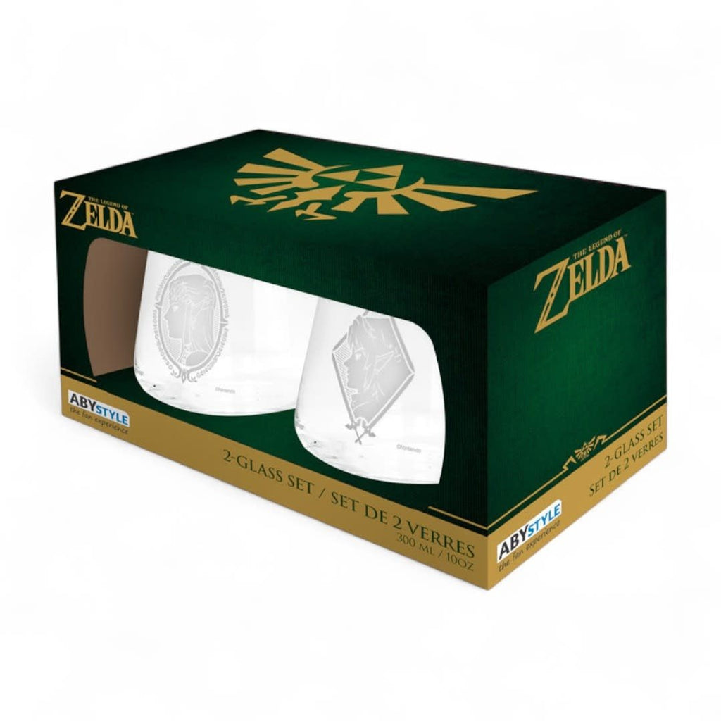 THE LEGEND OF ZELDA - 2 Glass Set - Zelda & Link EUROPE - Fans Geek Store