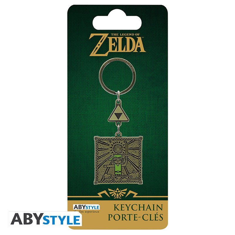 The Legend of Zelda Link & Triforce Sleutelhanger 4x4 cm - Fans Geek Storeproduct_typeABYstyle