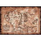 The Lord of the Rings kaart van Midden-aarde maxi poster - Fans Geek Storeproduct_typeAbysse Corp