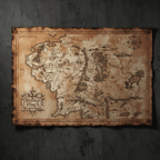 The Lord of the Rings kaart van Midden-aarde maxi poster - Fans Geek Storeproduct_typeAbysse Corp
