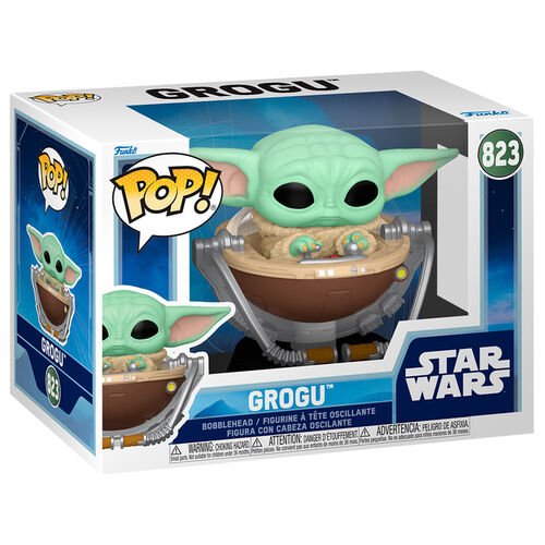 The Mandalorian Grogu in Pram Pop! Vinyl Bobblehead Figuur 9 cm - Fans Geek Storeproduct_typeFunko