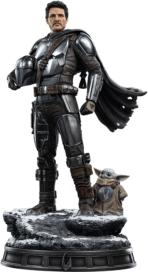 The Mandalorian & Grogu Quarter Scale Statue - Iron Studios - Fans Geek Storeproduct_typeIron Studios