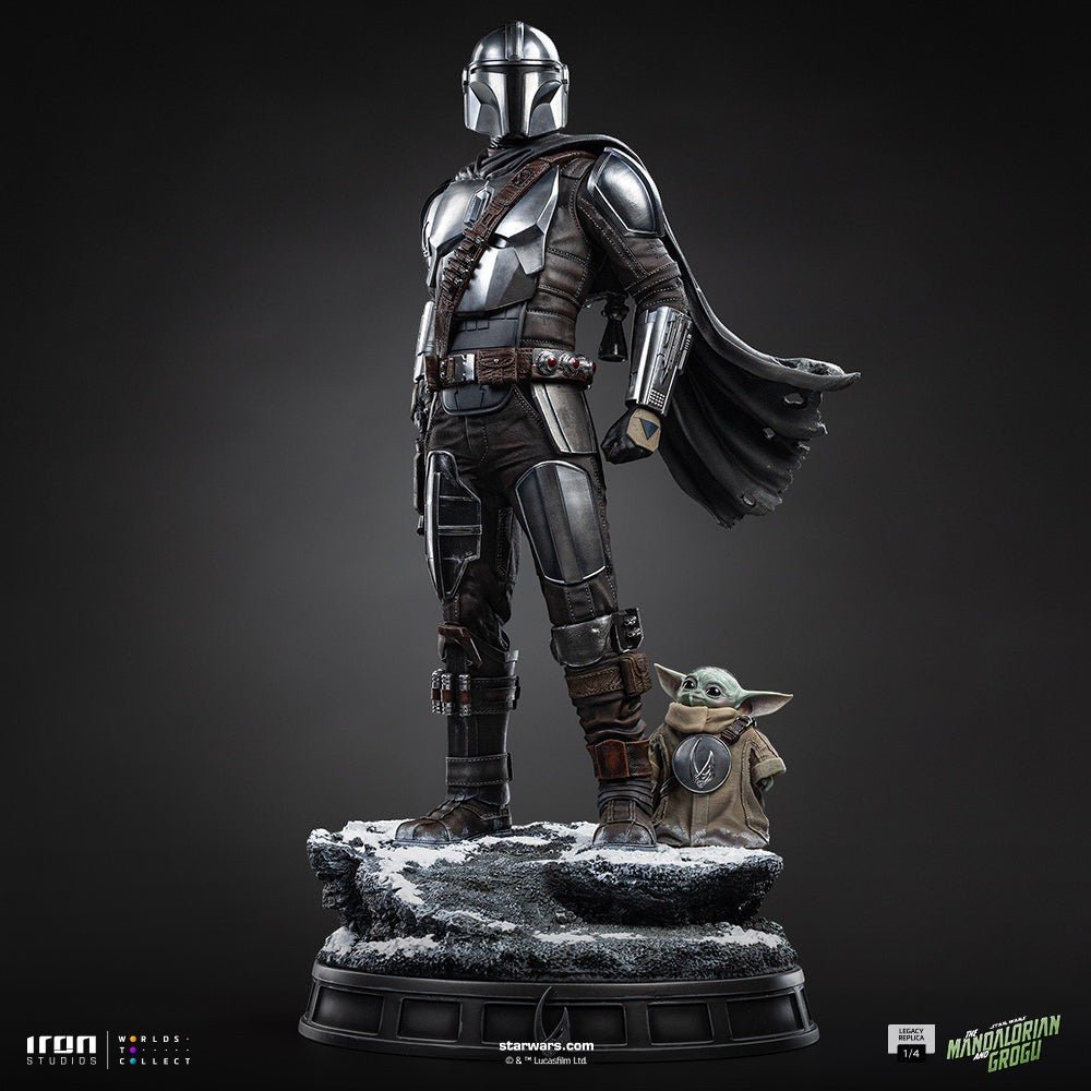 The Mandalorian & Grogu Quarter Scale Statue - Iron Studios - Fans Geek Storeproduct_typeIron Studios