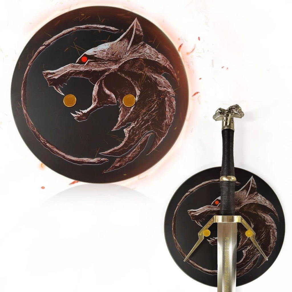 The Witcher - Wall Display for Silver and Steel Sword - Fans Geek Store