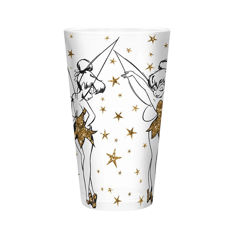 Tinkerbell drinkglas met gouden glitters - Fans Geek Storeproduct_type#Disney