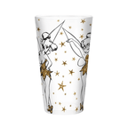 Tinkerbell drinkglas met gouden glitters - Fans Geek Storeproduct_type#Disney