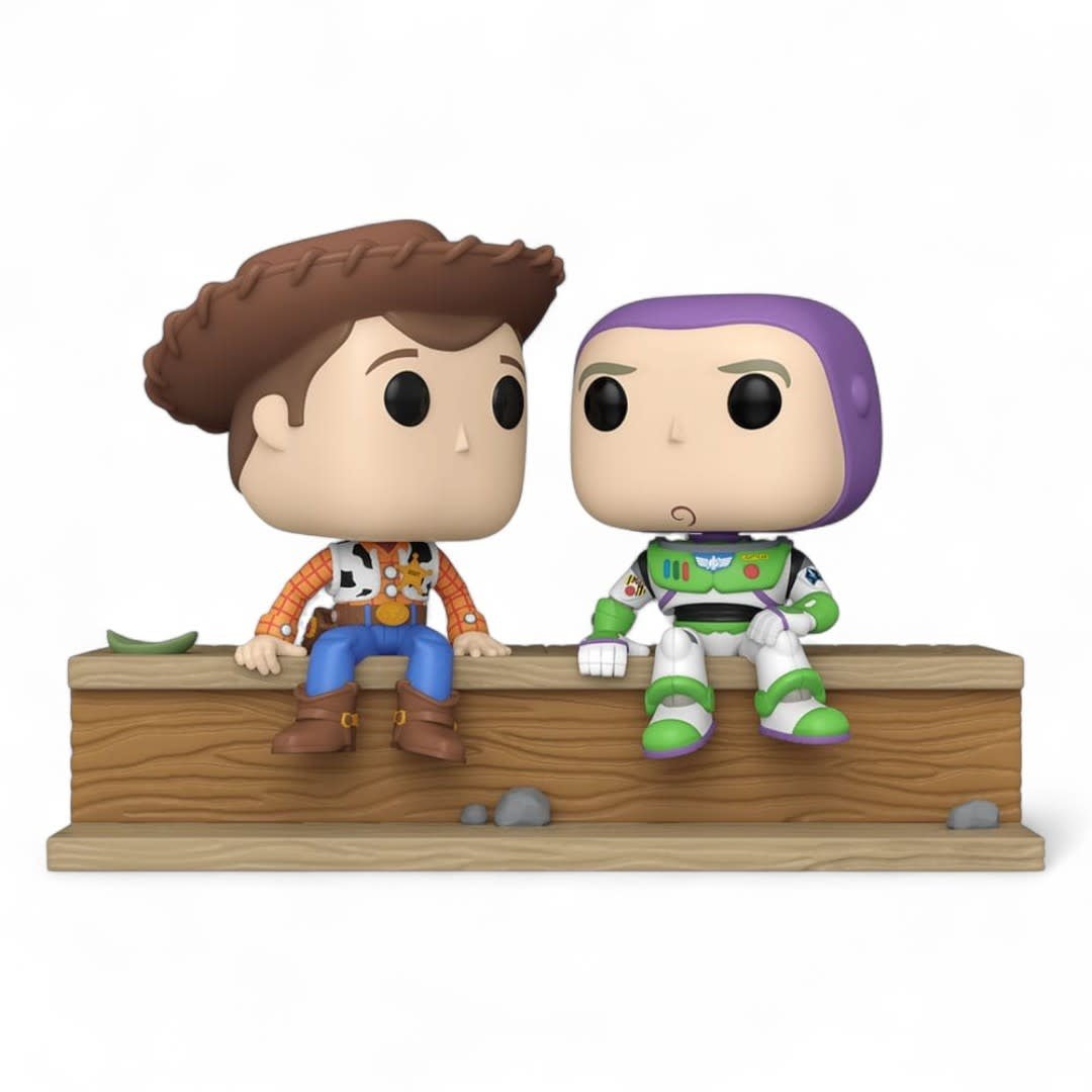 Toy Story POP Moment Vinyl Figures Woody and Buzz (30th Anniversary) - Fans Geek Store