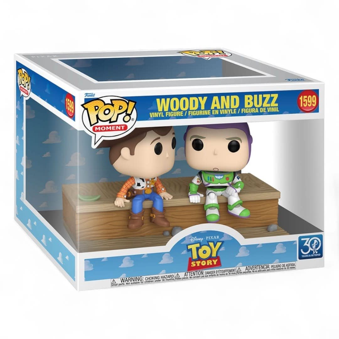 Toy Story POP Moment Vinyl Figures Woody and Buzz (30th Anniversary) - Fans Geek Store