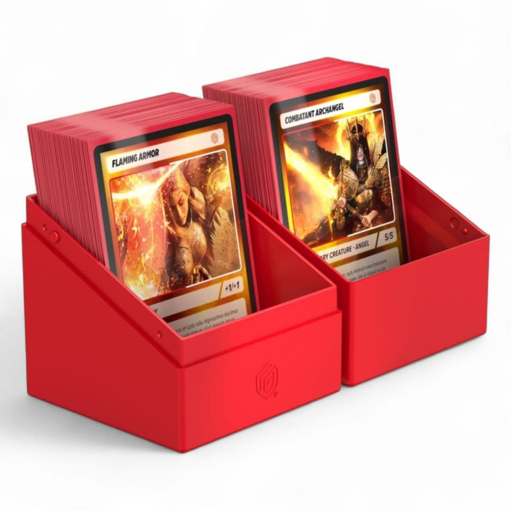 Ultimate Guard Boulder 100+ Solid - Red - Fans Geek Store
