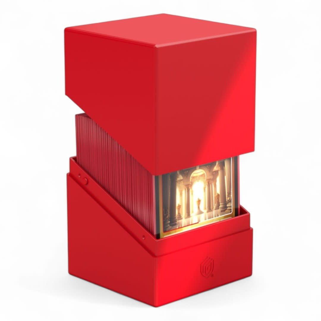 Ultimate Guard Boulder 100+ Solid - Red - Fans Geek Store