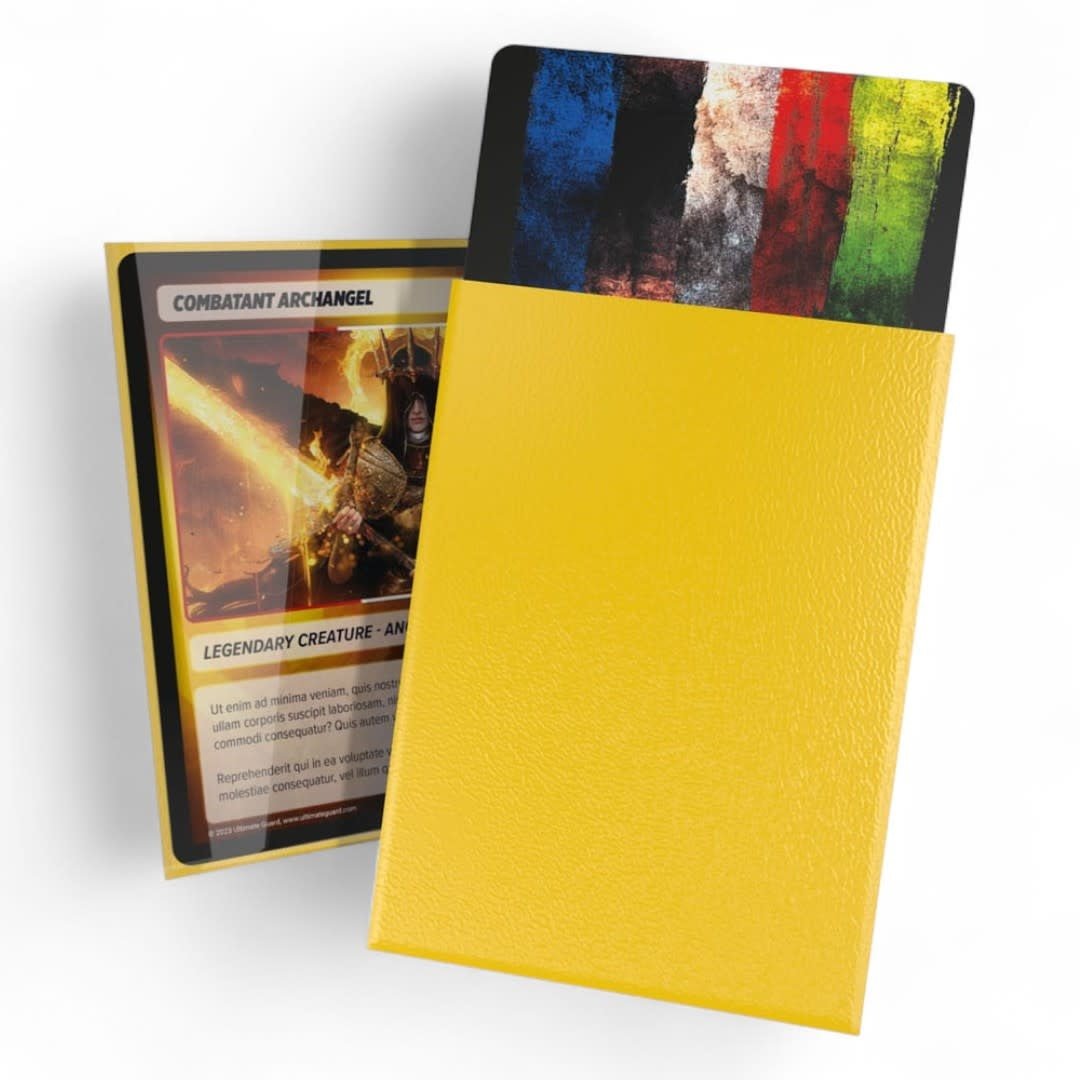 Ultimate Guard Cortex Sleeves Standard Size (100) - Yellow - Fans Geek Store