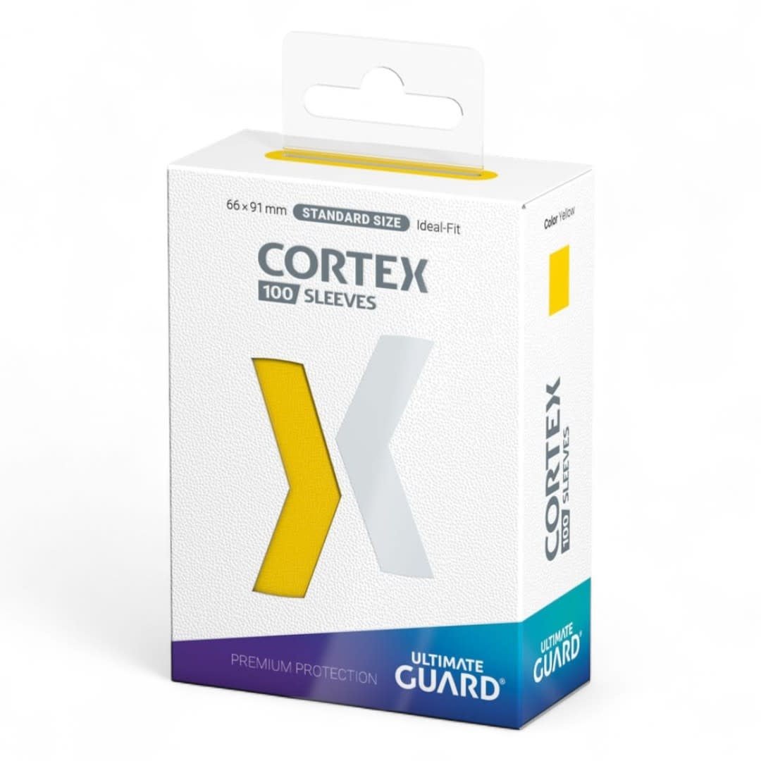 Ultimate Guard Cortex Sleeves Standard Size (100) - Yellow - Fans Geek Store