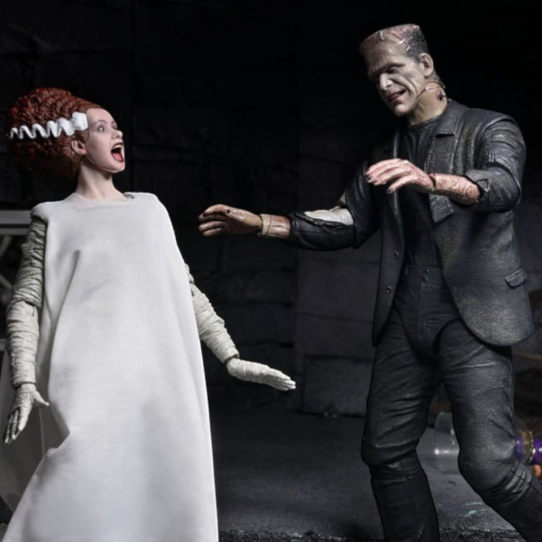 Universal Monsters Action Figures 2 - Pack Bride of Frankenstein 90th Anniversary The Monster & His Mate - Fans Geek Store