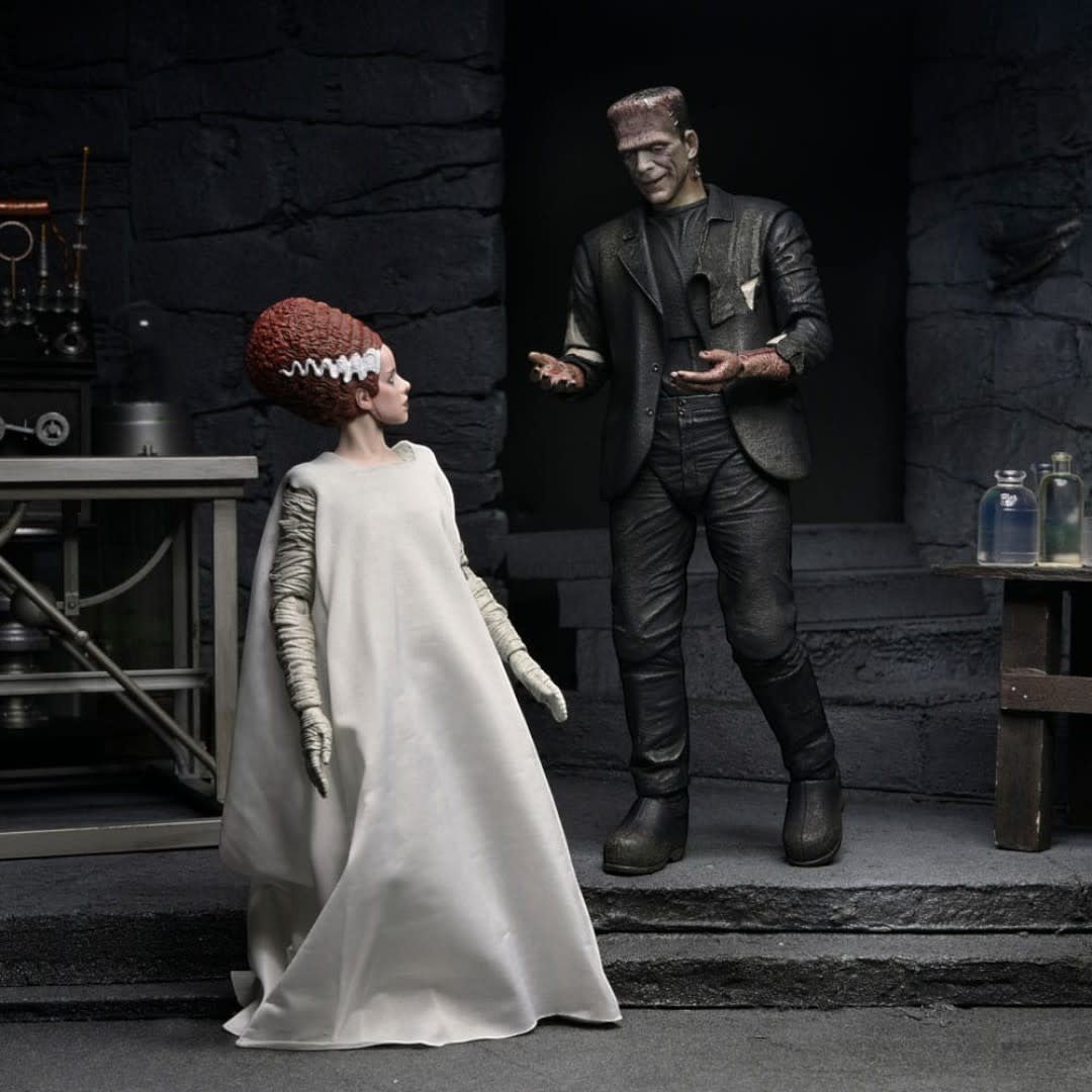 Universal Monsters Action Figures 2 - Pack Bride of Frankenstein 90th Anniversary The Monster & His Mate - Fans Geek Store