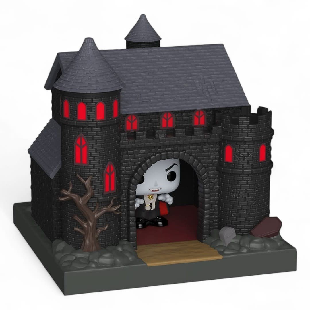 Universal Monsters Bitty POP! Towns Vinyl Figure Dracula with Castle - Fans Geek Store