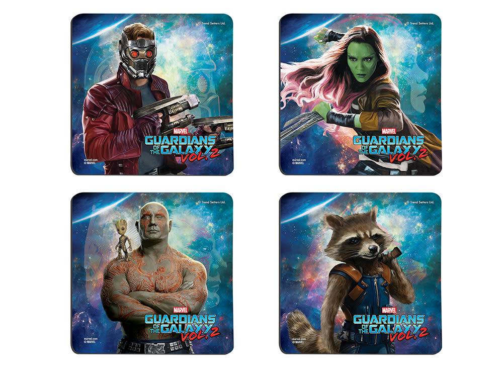 Marvel: Guardians of the Galaxy 2: Guardians Hardboard Coaster Set - Fans Geek Store