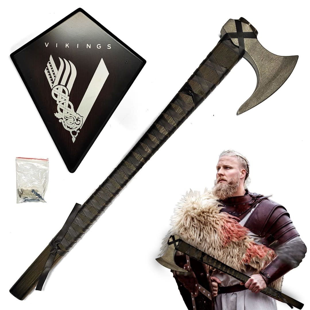 Vikings - Ragnar's Axe with Wall Plaque - Fans Geek Store