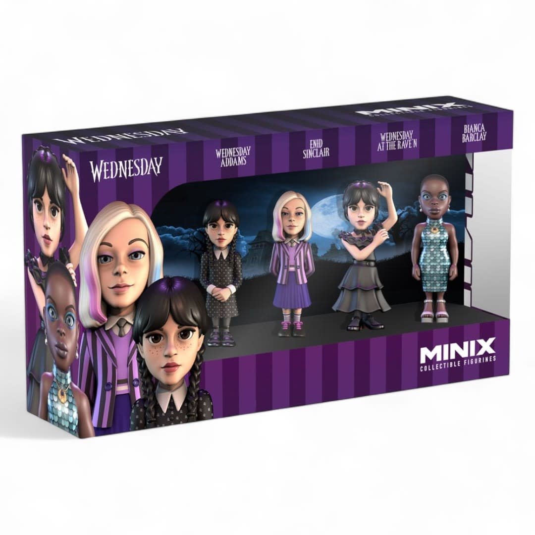 Wednesday Minix Figures 4 - Pack - Fans Geek Store