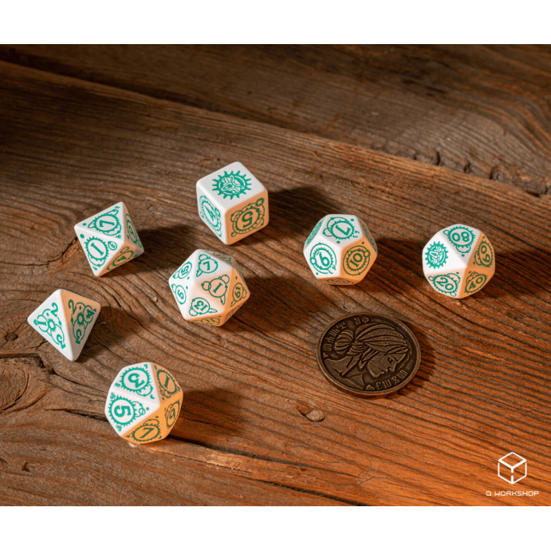 The Witcher Dice Set Ciri - The Law of Surprise (7 & unique coin) - Fans Geek Store