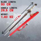 Witcher - Zireael Sword of Ciri with scabbard - Fans Geek Store