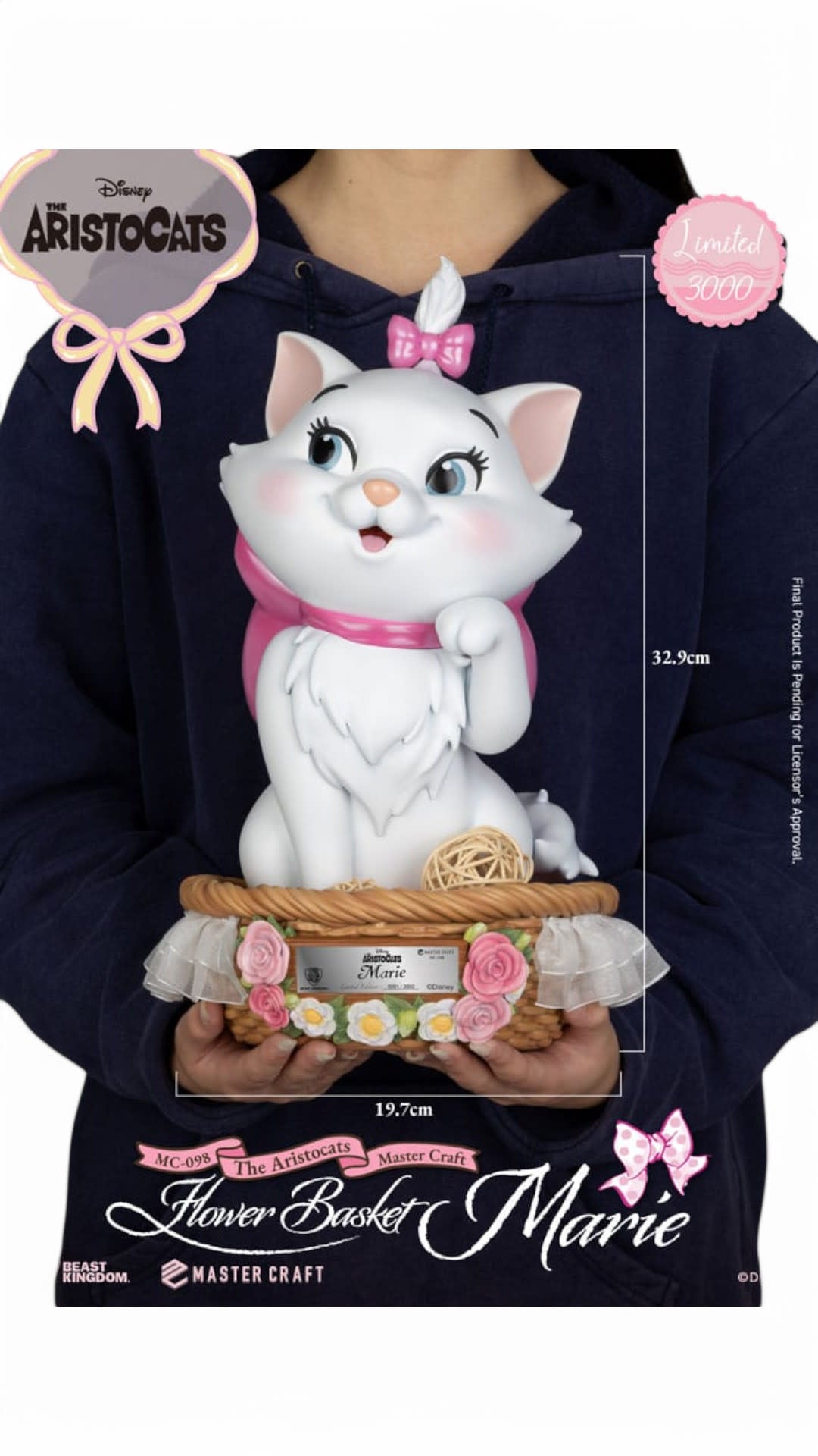 Aristocats Master Craft Statue Flower Basket Marie - Fans Geek Store