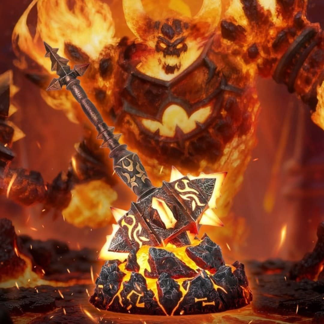 World of Warcraft Replica Sulfuras, Hand of Ragnaros 25 cm - Fans Geek Store