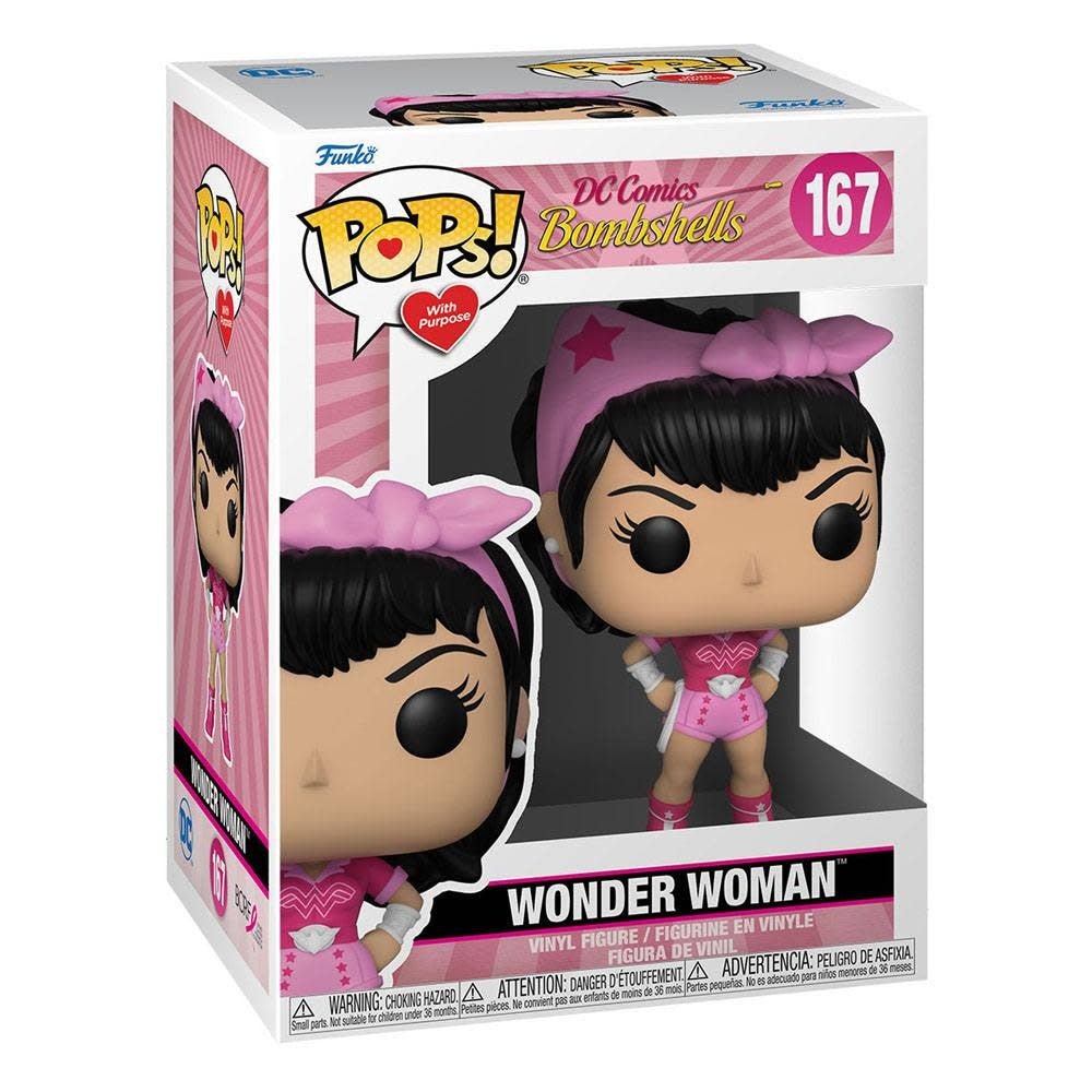 Pop! DC Comics: Breast Cancer Awareness - Bombshell Wonder Woman - Fans Geek Store
