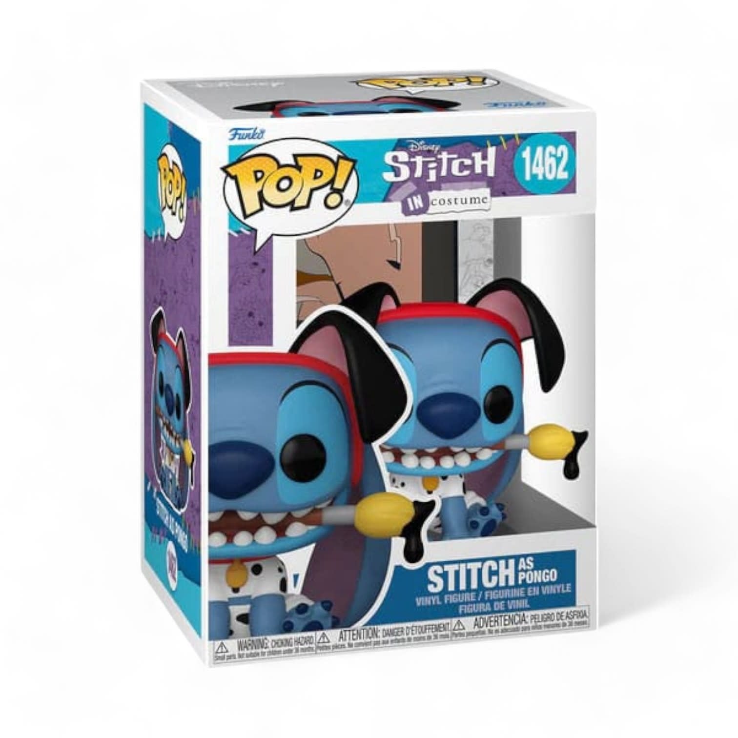 Lilo & Stitch POP! Disney Vinyl Figure Stitch Costume - 101 Dalmatians Pongo 9 cm - Fans Geek Store