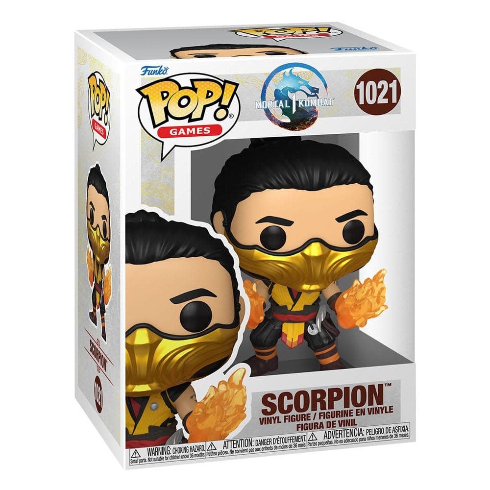 Mortal Kombat POP! Games Vinyl Figure Scorpion 9 cm - Fans Geek Store