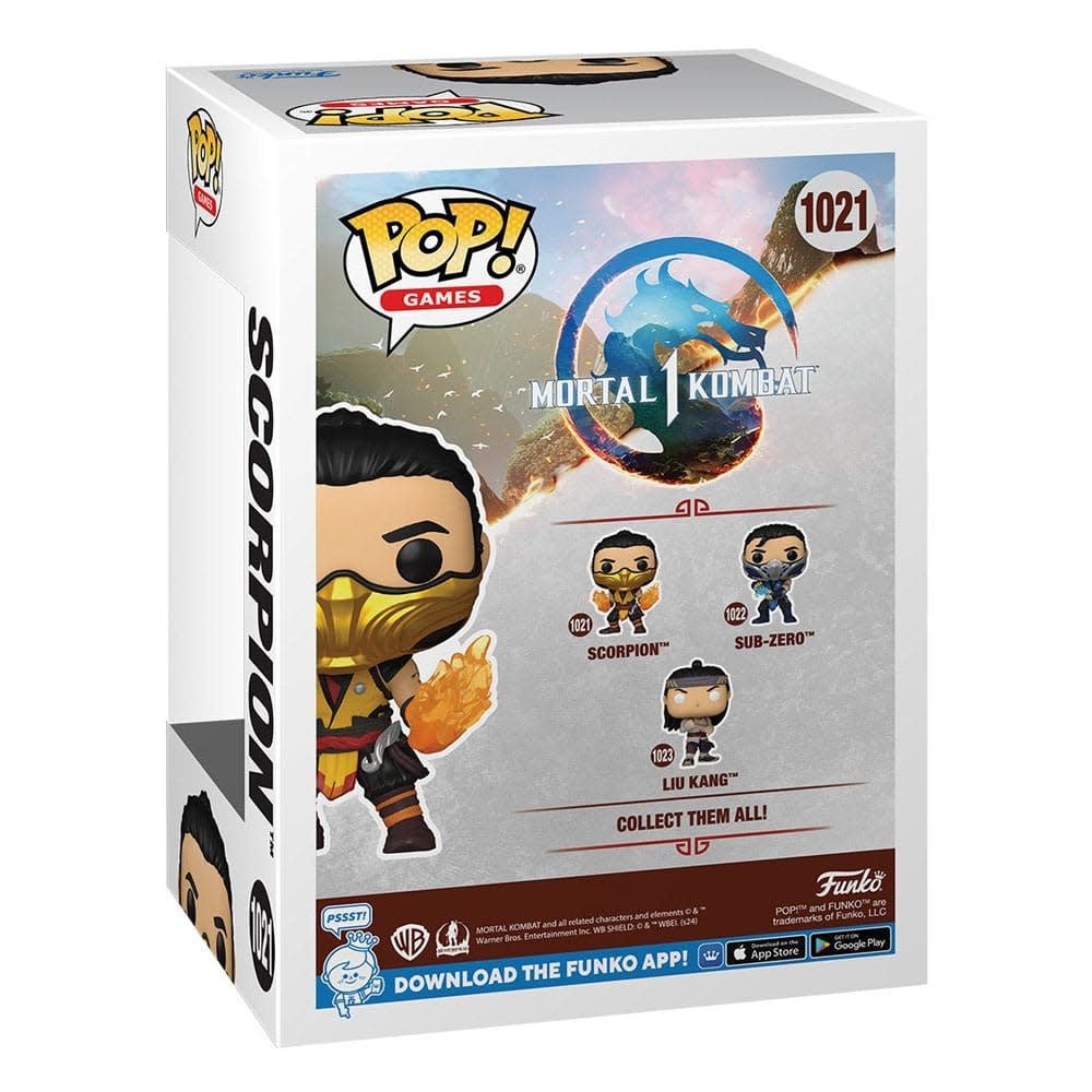 Mortal Kombat POP! Games Vinyl Figure Scorpion 9 cm - Fans Geek Store