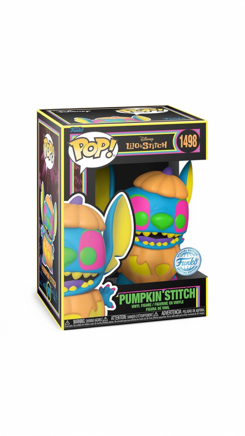 Lilo & Stitch POP! Disney Vinyl Figure Blacklight Pumpkin Stitch - Fans Geek Store