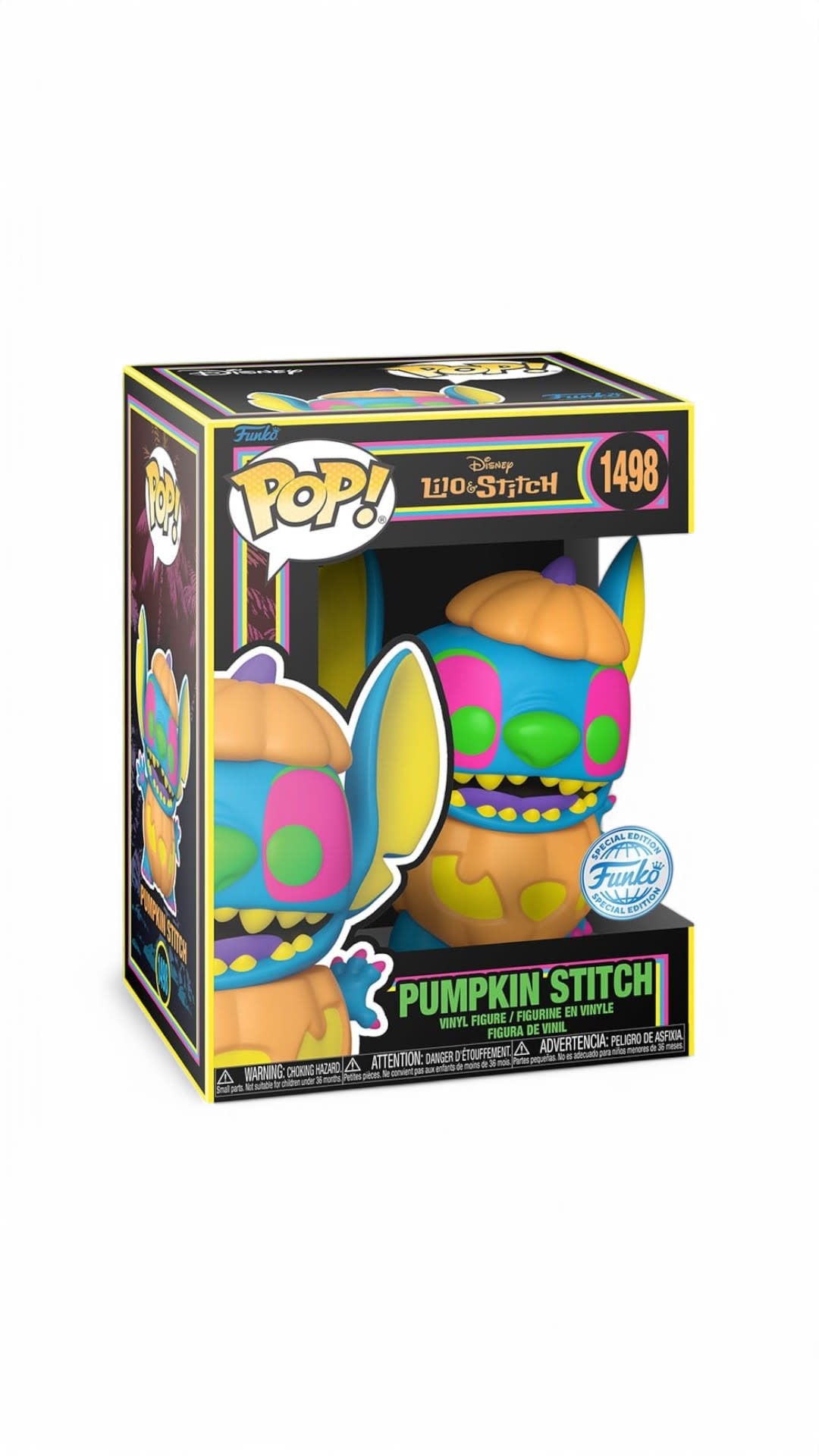 Lilo & Stitch POP! Disney Vinyl Figure Blacklight Pumpkin Stitch - Fans Geek Store