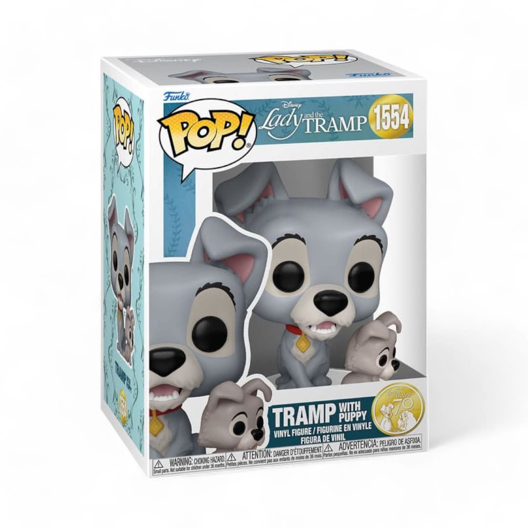 Lady and the Tramp POP! Disney Vinyl Figure Tramp w/puppy - Fans Geek Store