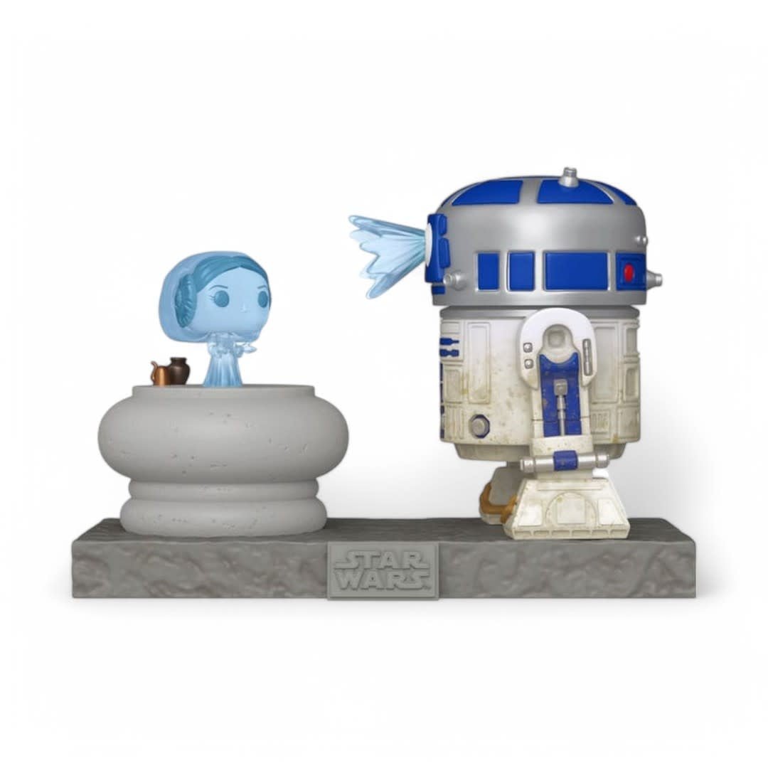Star Wars POP! Deluxe Vinyl Figure R2D2 w/Leia 9 cm - Fans Geek Store