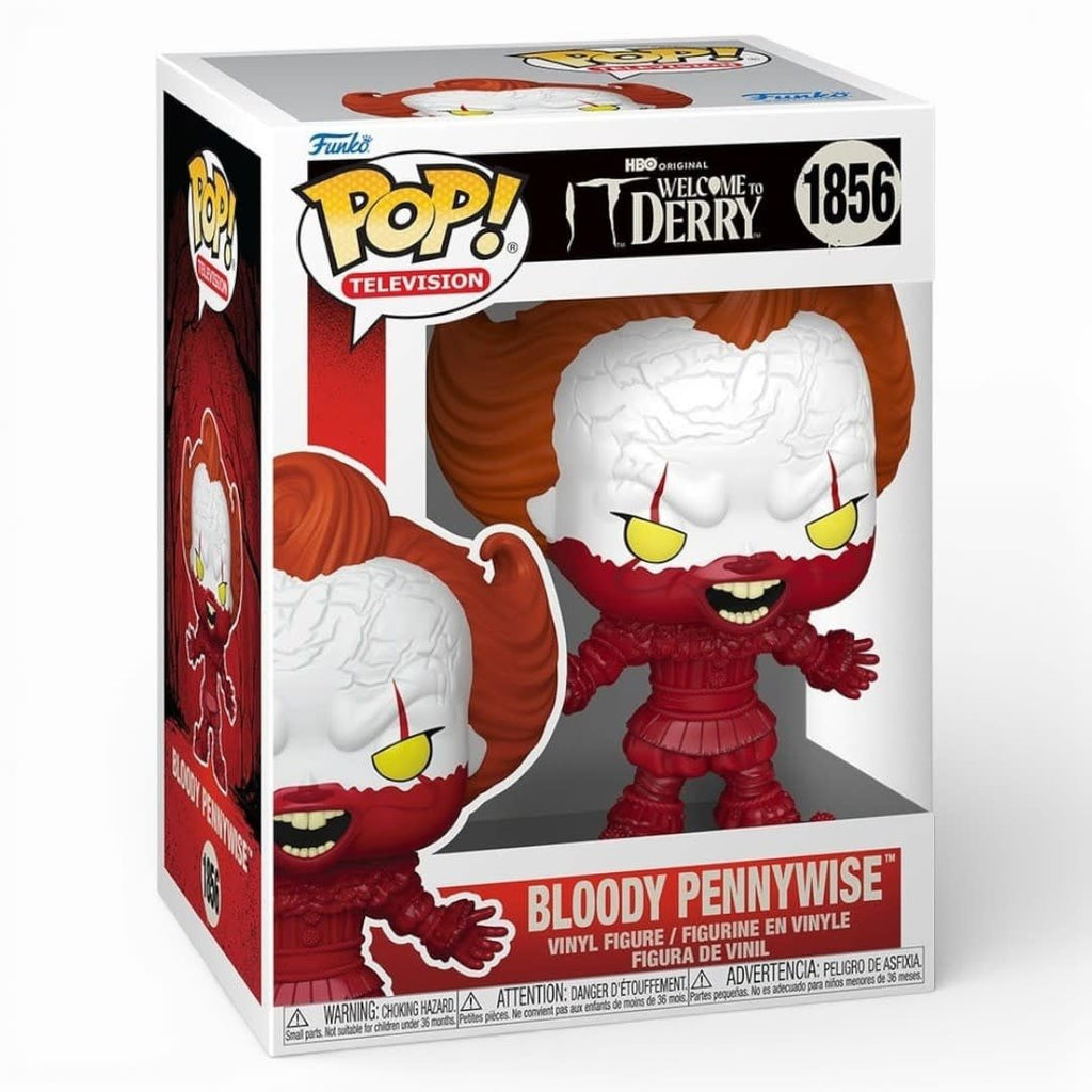 It: Welcome to Derry POP! Television Vinyl Figure Bloody Pennywise 9 cm - Fans Geek Store