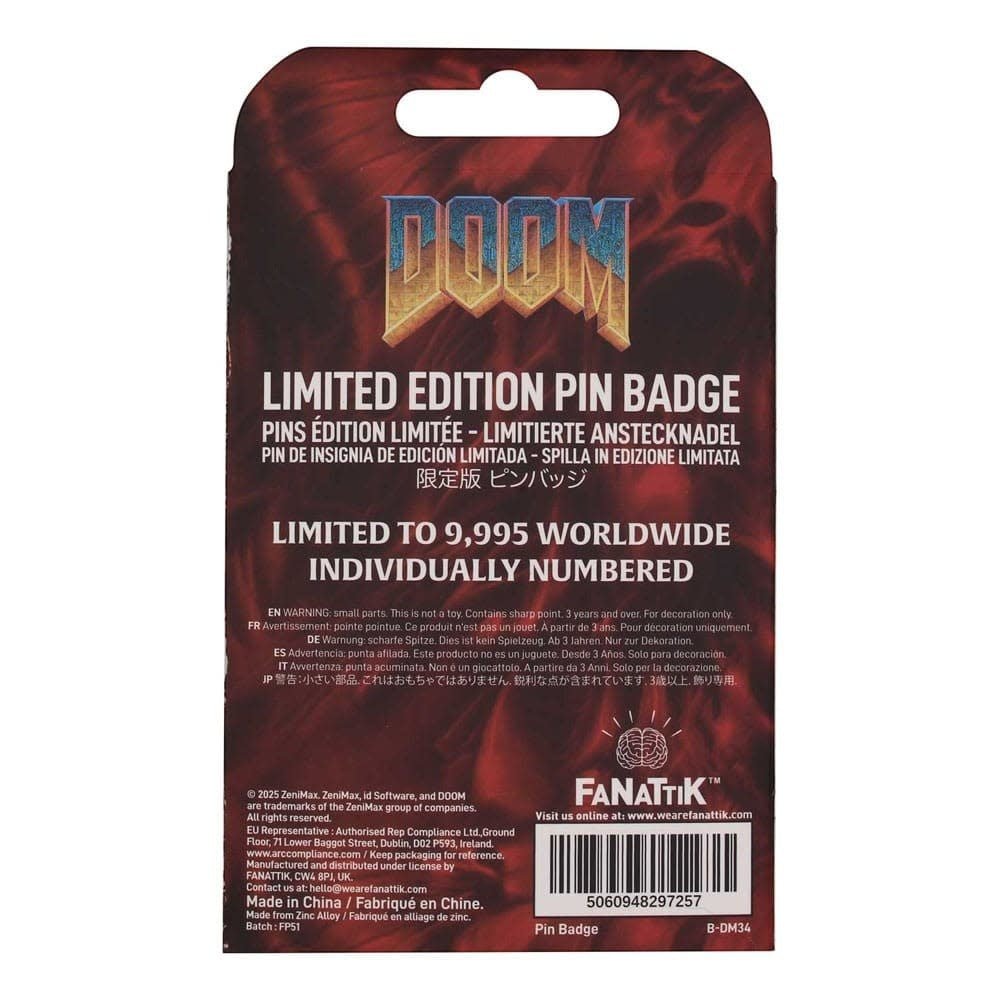 Doom Pin Badge Floppy Disk Limited Edition - Fans Geek Store