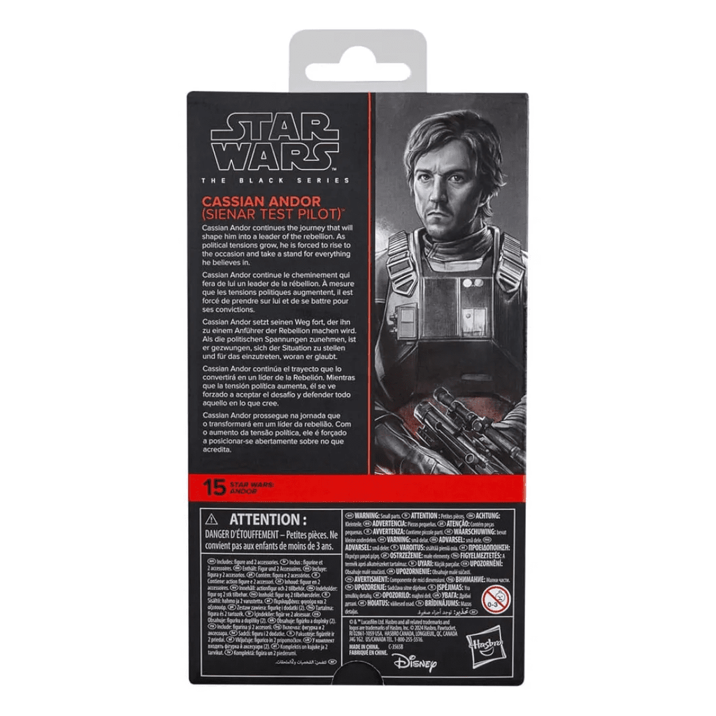 Star Wars: Andor Black Series Action Figure Cassian Andor (Sienar Test Pilot) 15 cm - Fans Geek Store