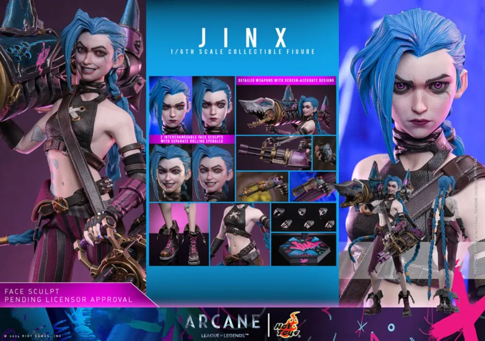 Arcane Action Figure 1/6 Jinx 27 cm