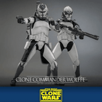 Star Wars: The Clone Wars Action Figure 1/6 Clone Commander Wolffe 30 cm - Fans Geek Store