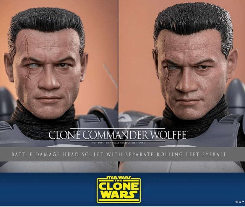 Star Wars: The Clone Wars Action Figure 1/6 Clone Commander Wolffe 30 cm - Fans Geek Store