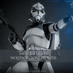 Star Wars The Clone Wars Action Figure 1/6 104th Battalion Wolfpack Clone Trooper 30 cm - Fans Geek Store