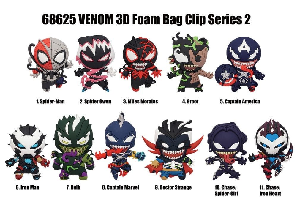 Venom 3D PVC Bag Clips Series 2 - Fans Geek Store