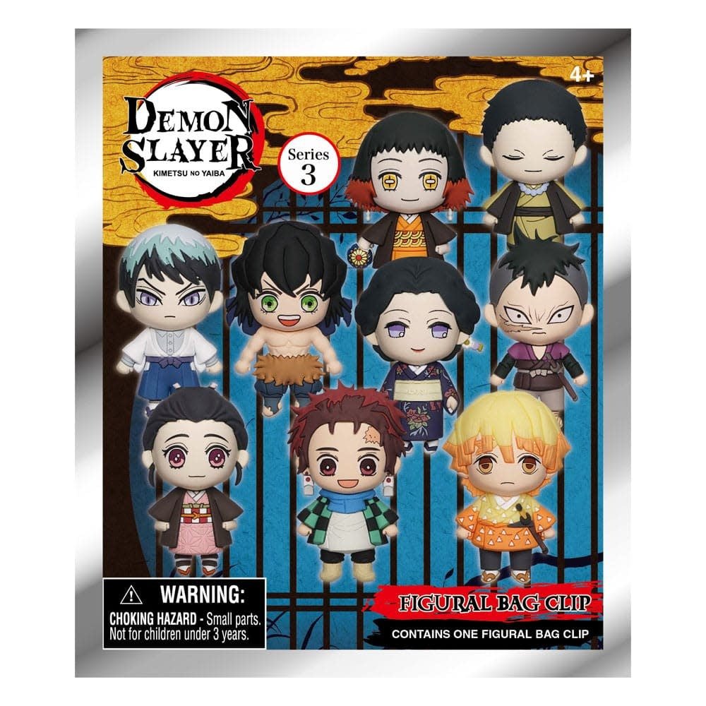 Demon Slayer: Kimetsu no Yaiba 3D PVC Bag Clips Series 3 - Fans Geek Store