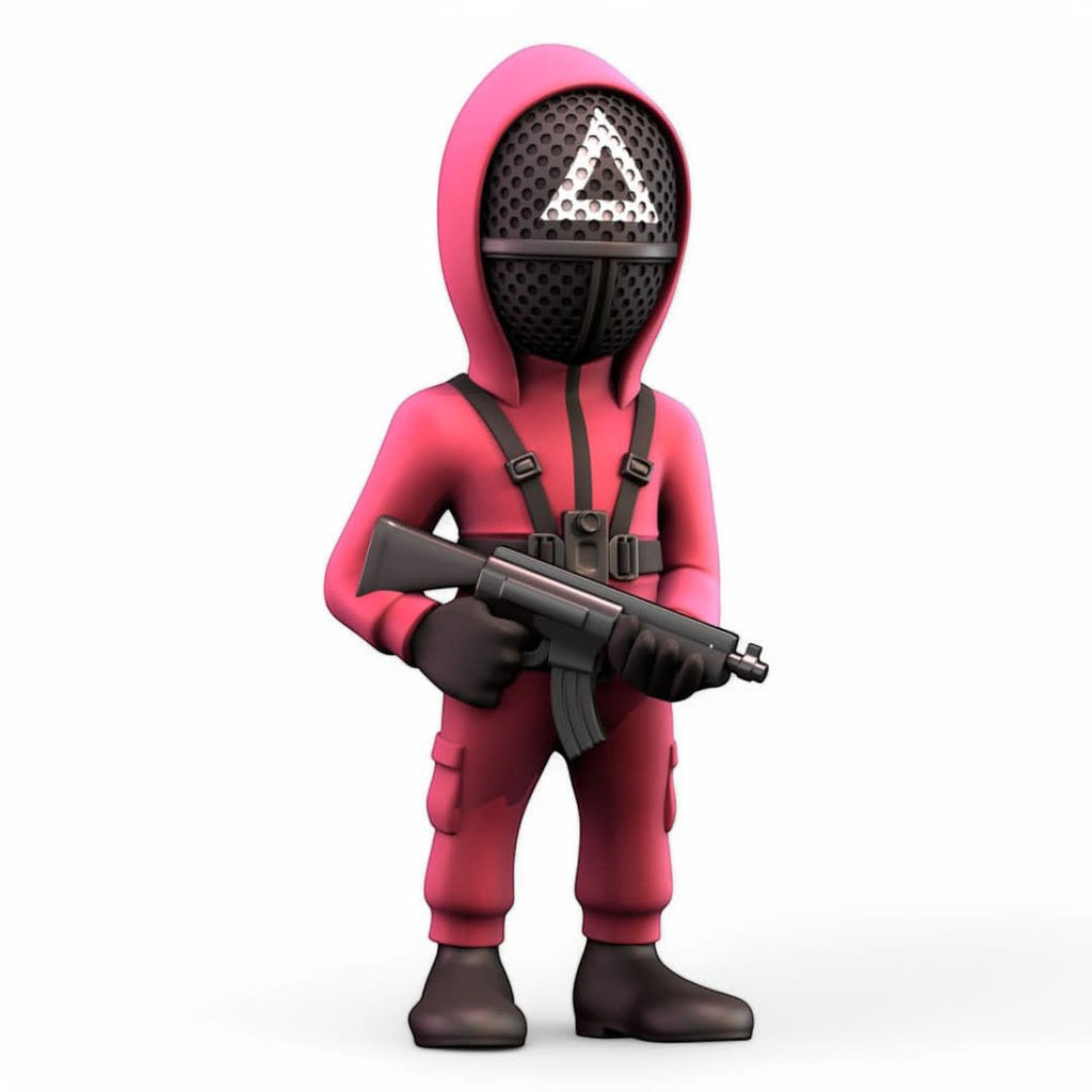 Squid Game Minix Figure Masked Triangle Guard - Fans Geek Store
