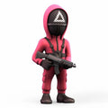 Squid Game Minix Figure Masked Triangle Guard - Fans Geek Store