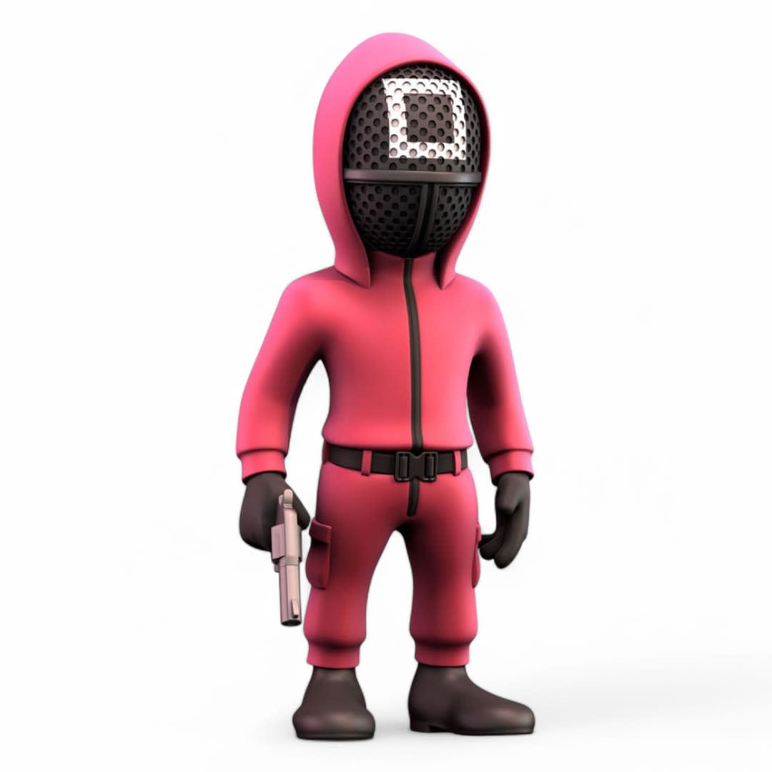Squid Game Minix Figure Masked Square Guard - Fans Geek Store