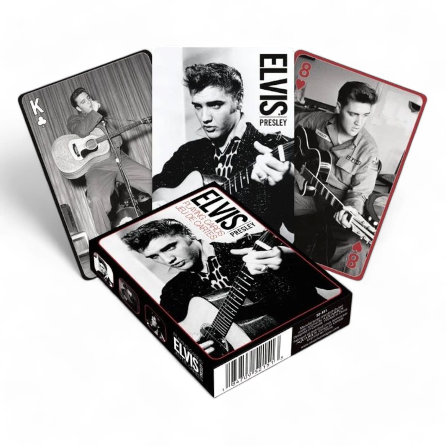Elvis Presley Playing Cards Black & White - Fans Geek Store