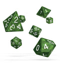 Oakie Doakie Dice RPG Set Marble - Green (7) - Fans Geek Store