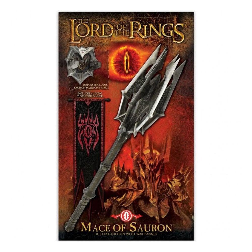 The Lord of the Rings – Sauron’s Mace & One Ring Red Eye Edition with War Banner - Fans Geek Store